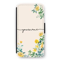 Gele bloemen: iPhone 12 Flip Hoesje