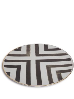 Vista Alegre assiette à imprimé géométrique - Blanc