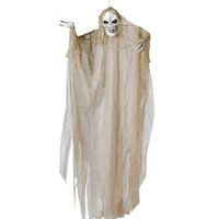 Halloween/horror thema hang decoratie spook/geest/skelet - met LED licht - griezel pop - 220 cm - thumbnail