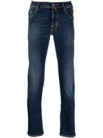 Jacob Cohën jean skinny à patch logo - Bleu - thumbnail