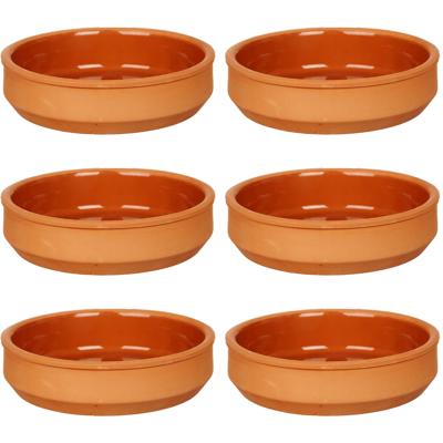 Tapas/creme brulee serveer schaaltjes - Set 16x - terracotta bruin - 16 x 4 cm Tapas/creme brulee serveer schaaltjes - Set 16x - terracotta bruin - 16 x 4 cm
