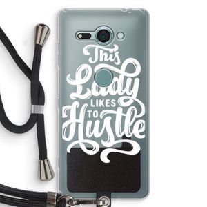 Hustle Lady: Sony Xperia XZ2 Compact Transparant Hoesje met koord