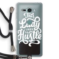 Hustle Lady: Sony Xperia XZ2 Compact Transparant Hoesje met koord