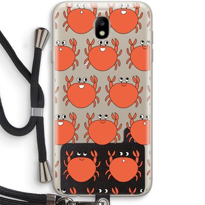 Krab: Samsung Galaxy J7 (2017) Transparant Hoesje met koord