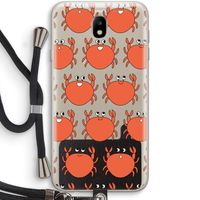 Krab: Samsung Galaxy J7 (2017) Transparant Hoesje met koord
