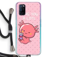 Love You A Lotl: Oppo A52 Transparant Hoesje met koord