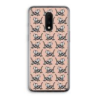 Zwarte poes: OnePlus 7 Transparant Hoesje