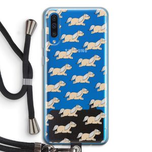 Ponys: Samsung Galaxy A50 Transparant Hoesje met koord