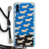 Ponys: Samsung Galaxy A50 Transparant Hoesje met koord