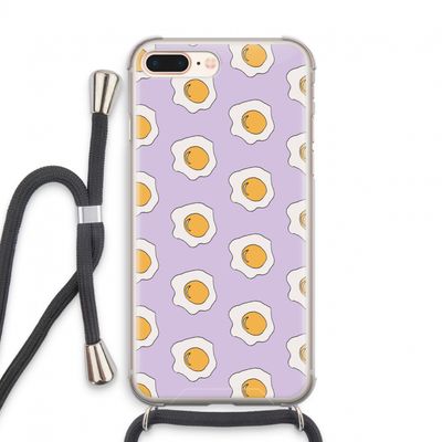 Bacon to my eggs #1: iPhone 8 Plus Transparant Hoesje met koord