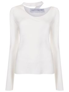 Gloria Coelho x Isabella Fiorentino blouse à détail de sangle - Blanc