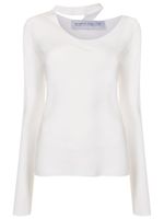 Gloria Coelho x Isabella Fiorentino blouse à détail de sangle - Blanc