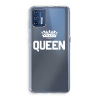 Queen zwart: Motorola Moto G9 Plus Transparant Hoesje
