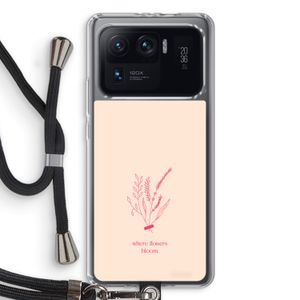 Where flowers bloom: Xiaomi Mi 11 Ultra Transparant Hoesje met koord