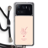 Where flowers bloom: Xiaomi Mi 11 Ultra Transparant Hoesje met koord