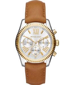 Horlogeband Michael Kors MK2420 Leder Bruin 20mm