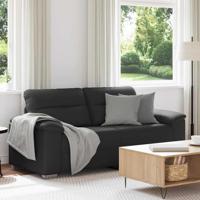 Tweezitsbank 140 cm kunstleer zwart