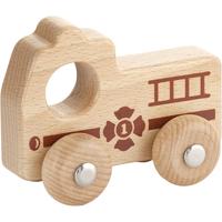 VIGA houten auto, brandweerwagen, h: 4,3 cm, l: 9 cm, b: 7,5 cm, 1 stuk