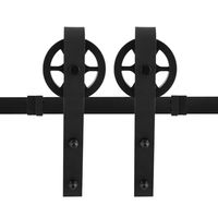 Schuifdeursysteem Teho zwart 150 cm