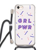 GRL PWR: iPhone 7 Transparant Hoesje met koord