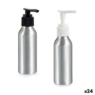 Zeepdispenser Berilo Zilverkleurig Aluminium Polypropyleen 100 ml 4 x 13 x 5 cm 5 x 13 x 4 cm (24 Stuks)