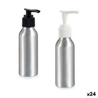 Zeepdispenser Berilo Zilverkleurig Aluminium Polypropyleen 100 ml 4 x 13 x 5 cm 5 x 13 x 4 cm (24 Stuks)