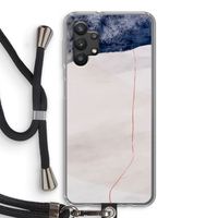 Stone White: Samsung Galaxy A32 5G Transparant Hoesje met koord
