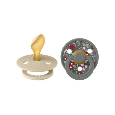 OUTLET BIBS x Liberty Fopspeen (2-pack) Anatomical Chamomile Lawn - Pine Mix-1 (0-6 mnd)