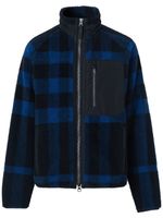 Burberry veste en polaire à carreaux - Bleu