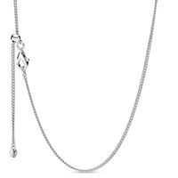 Pandora 398283 Ketting Curb Chain zilver 60 cm verstelbaar - thumbnail