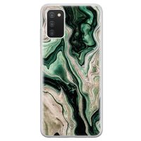 Samsung Galaxy A03s siliconen hoesje - Green waves Samsung Galaxy A03s siliconen hoesje - Green waves