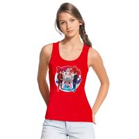 Officieel Toppers in concert 2019 tanktop/ mouwloos shirt rood dames XL  -