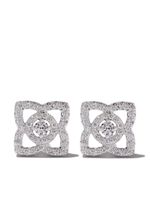 De Beers Jewellers puces d'oreilles Enchanted Lotus en or blanc 18ct et diamants - Argent