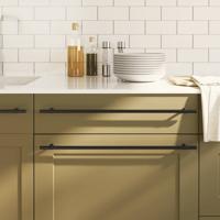 VidaXL Handvatten 5 st 480 mm roestvrij staal zwart