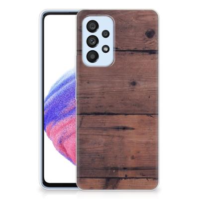 Samsung Galaxy A53 5G | Bumper Hoesje | Old Wood