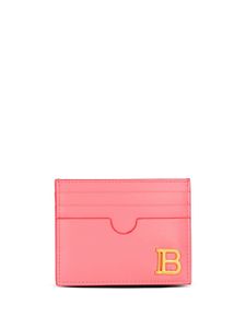 Balmain porte-cartes B-Buzz en cuir - Rose