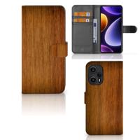 Xiaomi Poco F5 | Book Style Case | Donker Hout