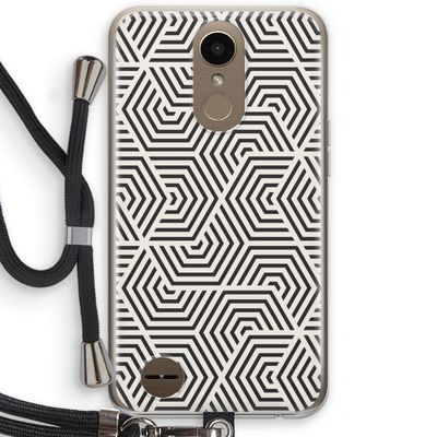 Magic pattern: LG K10 (2017) Transparant Hoesje met koord