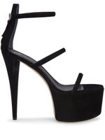 Giuseppe Zanotti sandales GZ-Aida 150 mm en daim - Noir - thumbnail