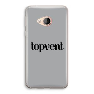 Topvent Grijs Zwart: HTC U Play Transparant Hoesje
