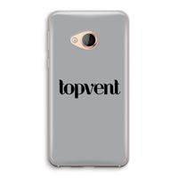 Topvent Grijs Zwart: HTC U Play Transparant Hoesje Topvent Grijs Zwart: HTC U Play Transparant Hoesje