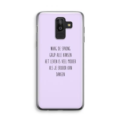 Sprong: Samsung Galaxy J8 (2018) Transparant Hoesje