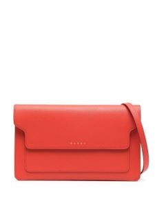 Marni sac à bandoulière Trunk en cuir - Orange