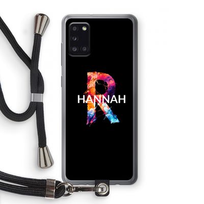 Abstract Spectrum: Samsung Galaxy A31 Transparant Hoesje met koord