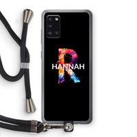 Abstract Spectrum: Samsung Galaxy A31 Transparant Hoesje met koord
