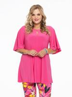 Yoek Tuniek wide bottom cirkelmouw | Roze | Maat 42/44