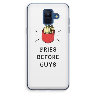 Fries before guys: Samsung Galaxy A6 (2018) Transparant Hoesje