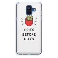 Fries before guys: Samsung Galaxy A6 (2018) Transparant Hoesje