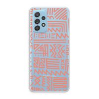 Marrakech Pink: Samsung Galaxy A73 Transparant Hoesje