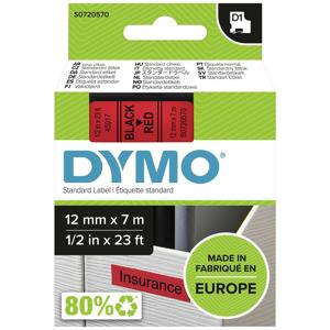 DYMO 45017 Labeltape Polyester Tapekleur: Rood Tekstkleur: Zwart 12 mm 7 m